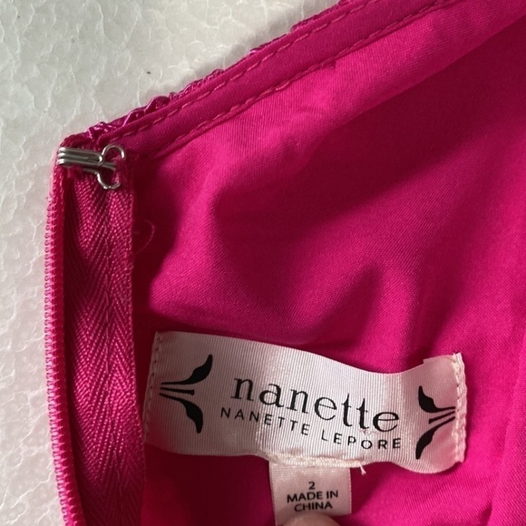 NANETTE Lepore Lace Midi Passion Pink Dress Size 2 - Picture 14 of 16